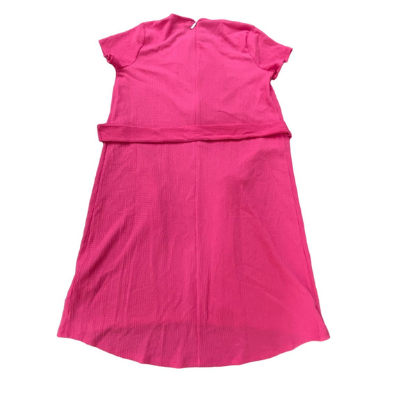 MICHAEL Michael Kors Women's Pink Chain Cutout High-low Dress Cerise Large - Picture 5 of 9